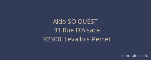 Aldo SO OUEST