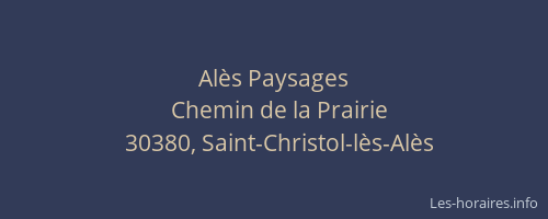 Al&egrave;s Paysages