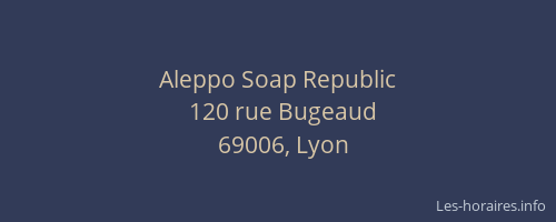 Aleppo Soap Republic
