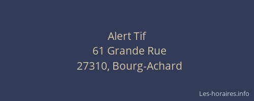 Alert Tif