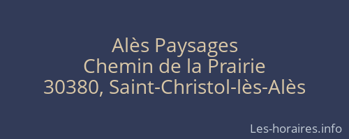 Alès Paysages