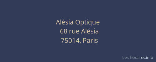 Alésia Optique