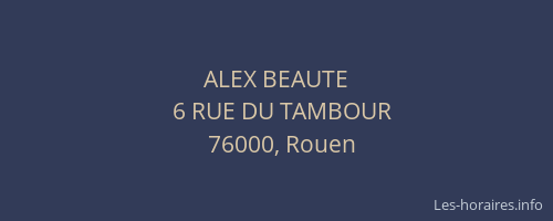 ALEX BEAUTE