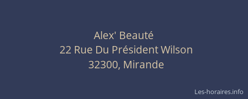 Alex' Beauté