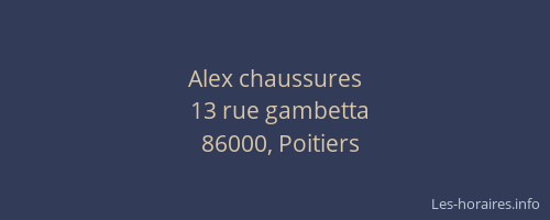 Alex chaussures