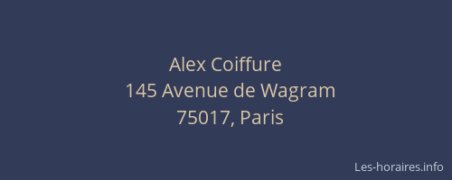 Alex Coiffure