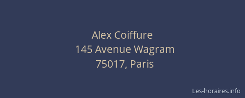 Alex Coiffure