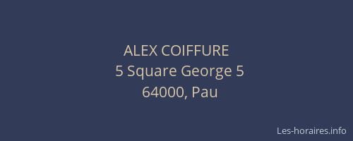 ALEX COIFFURE
