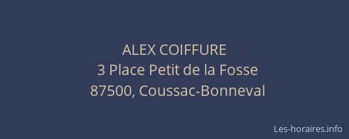 ALEX COIFFURE