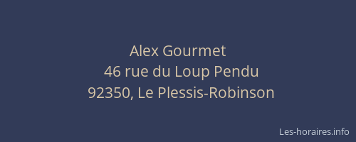 Alex Gourmet