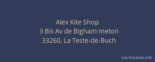 Alex Kite Shop