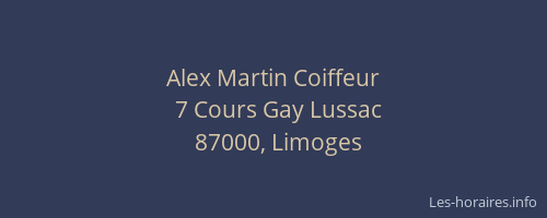 Alex Martin Coiffeur
