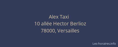 Alex Taxi