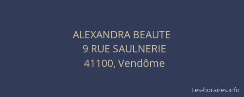 ALEXANDRA BEAUTE
