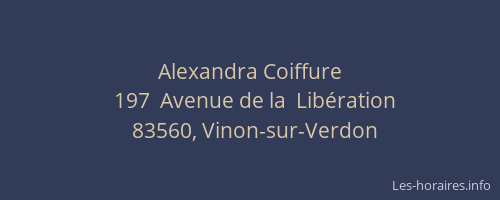 Alexandra Coiffure