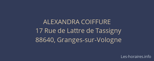 ALEXANDRA COIFFURE