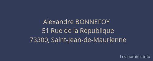 Alexandre BONNEFOY