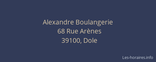 Alexandre Boulangerie