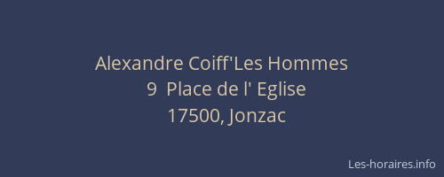 Alexandre Coiff'Les Hommes