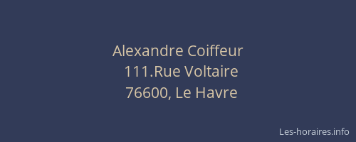 Alexandre Coiffeur