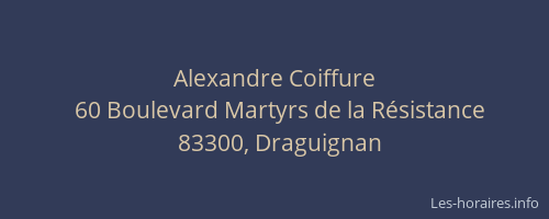 Alexandre Coiffure