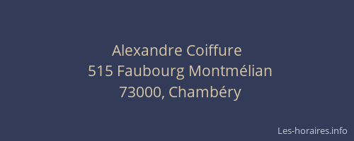Alexandre Coiffure