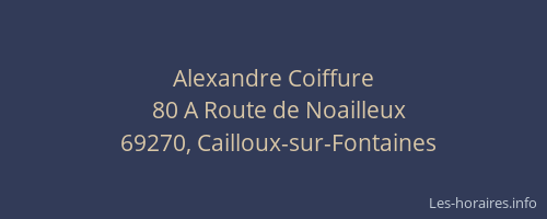 Alexandre Coiffure