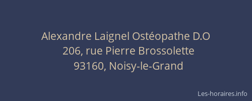 Alexandre Laignel Ostéopathe D.O