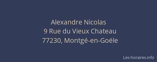 Alexandre Nicolas