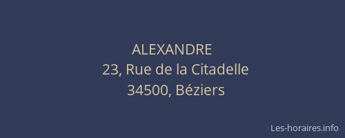 ALEXANDRE