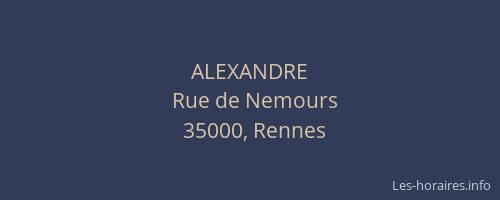 ALEXANDRE