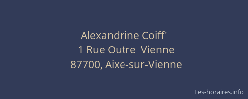 Alexandrine Coiff'