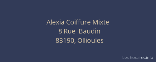 Alexia Coiffure Mixte