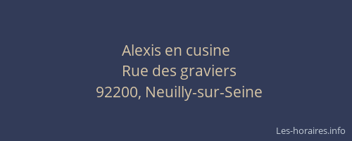 Alexis en cusine