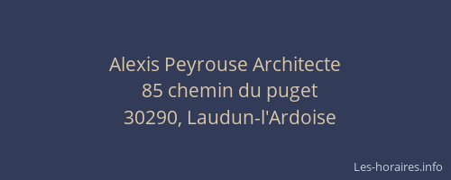 Alexis Peyrouse Architecte