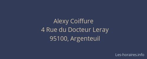 Alexy Coiffure