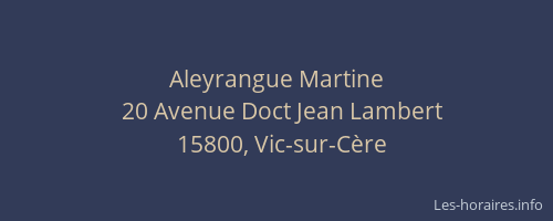 Aleyrangue Martine