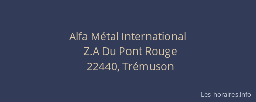 Alfa M&eacute;tal International