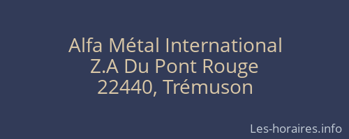 Alfa Métal International