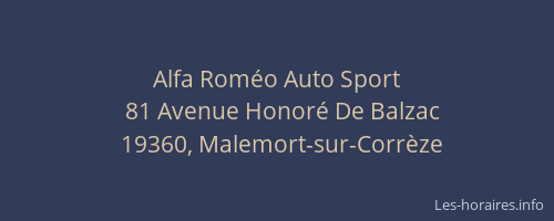 Alfa Rom&eacute;o Auto Sport