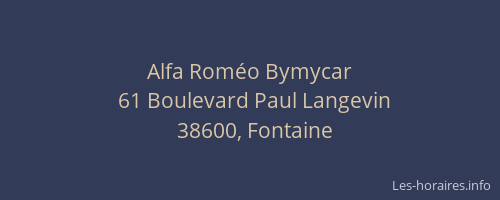 Alfa Rom&eacute;o Bymycar
