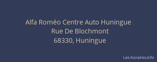 Alfa Roméo Centre Auto Huningue