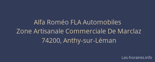 Alfa Roméo FLA Automobiles