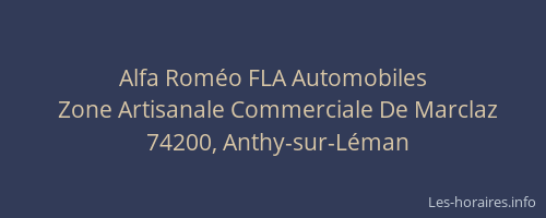 Alfa Rom&eacute;o FLA Automobiles