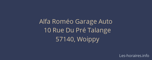 Alfa Rom&eacute;o Garage Auto