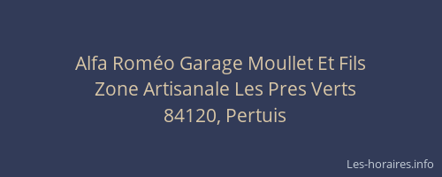 Alfa Roméo Garage Moullet Et Fils