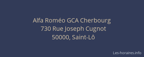Alfa Rom&eacute;o GCA Cherbourg