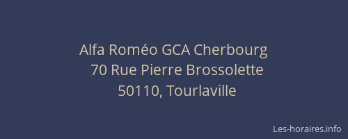 Alfa Roméo GCA Cherbourg