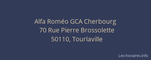 Alfa Rom&eacute;o GCA Cherbourg
