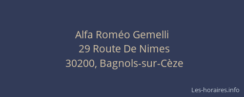 Alfa Rom&eacute;o Gemelli